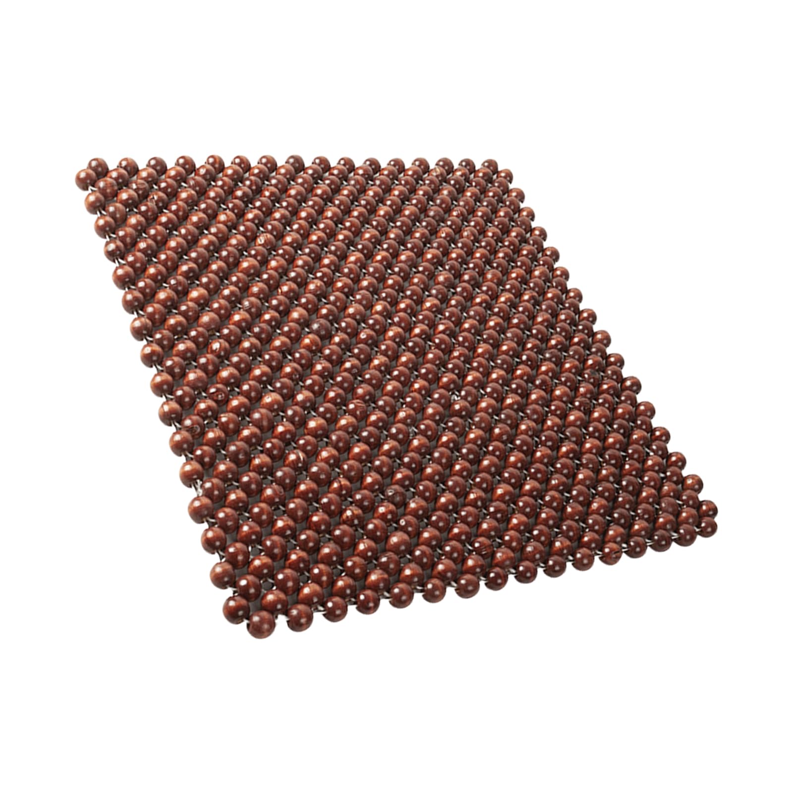 Msioytog Wooden Bead Seat Cushion Breathable Designs 44x44cm Handwoven Seat Pad for Home Car 3 Color Option Pad for Chairs
