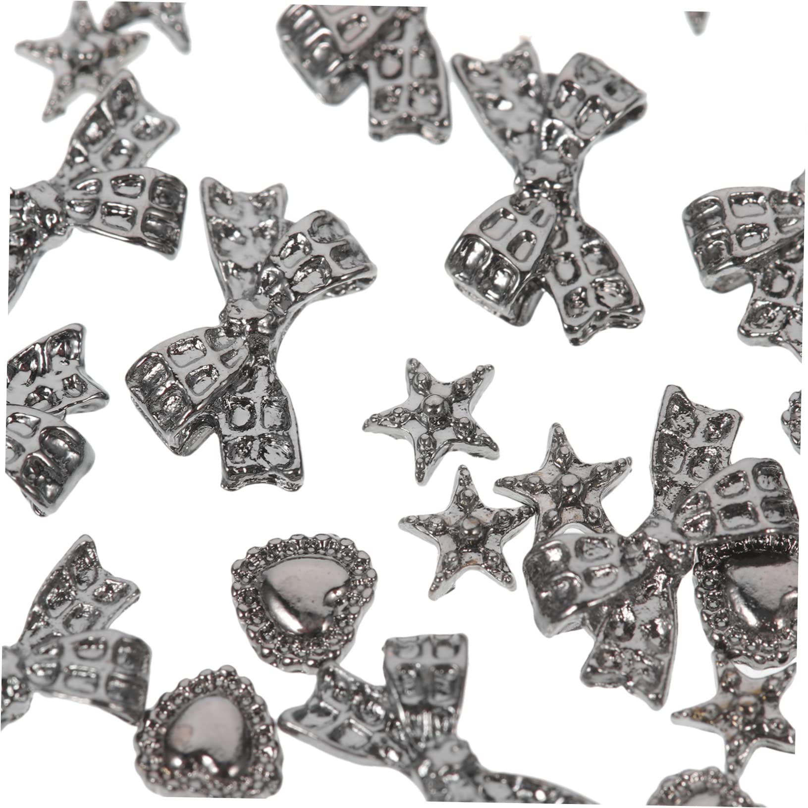 BESTYASH 5 Set Accessori Per Unghie Kit Per Unghie Decorazione Delle Unghie Falso Uv Arredamento Per Unghie Strumento Decorativo Per Unghie Trapano Piatto Silver 30 Pezzi * 5