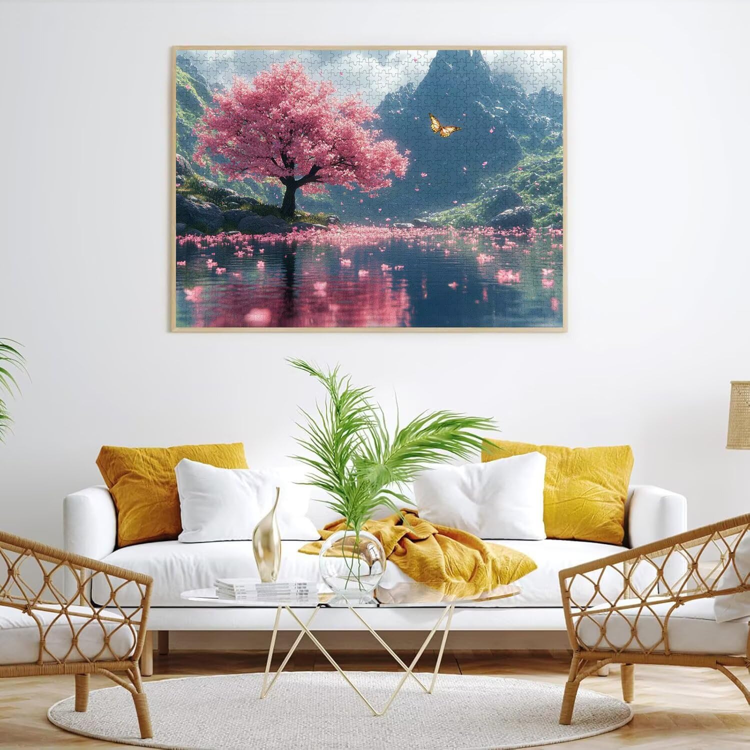 Puzzle 6000 sztuk 179 x 105 cm Puzzle Dorośli wiśnia w kwiatach górskich, n