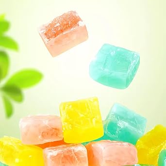 DAMAICHUHAI Crystal Candy,Silky Gem,Amber Candy, Visually Appealing with a Fruity Flavor,Clear, a Perfect Office Snack, 80g/2.8oz.