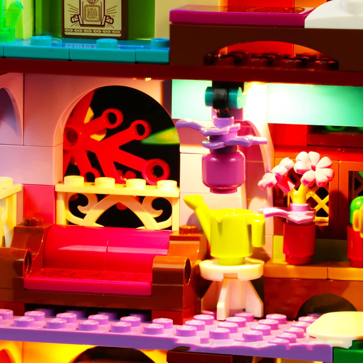 LED Lighting Kit Compatible with Lego Encanto The Madrigal House 43202 Building Kit - Lights Only - Decoration LED Light Kit Without Building Block Model (Basic Version)