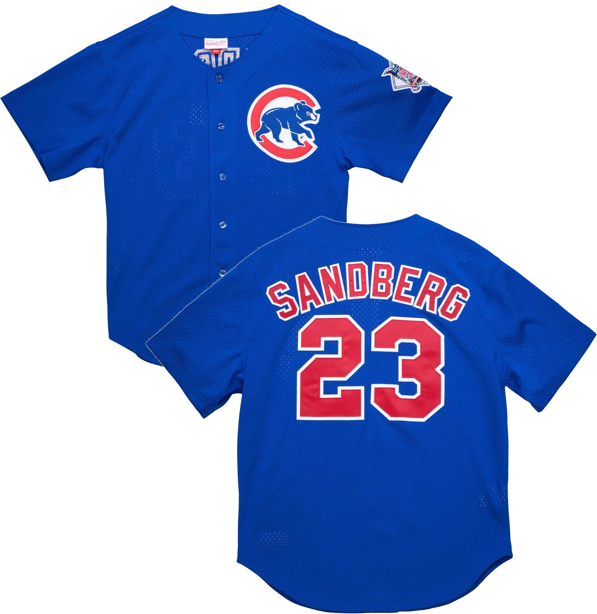 Mitchell & NessRyne Sandberg Chicago Cubs 1997 Authentic BP Button Down Jersey