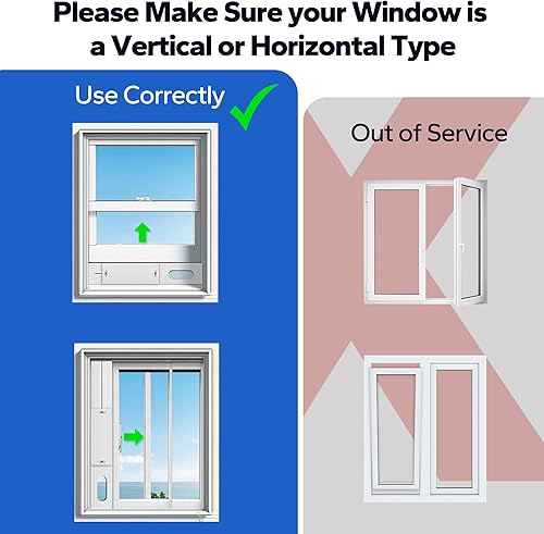 Miniatura 4 de Cestluck Kit portátil de ventilación de ventana de CA, con manguera de escape de 5.9 pulgadas, acoplador de 5.9 pulgadas y protector de pájaros, kit