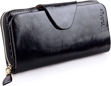 amazon ladies leather wallets