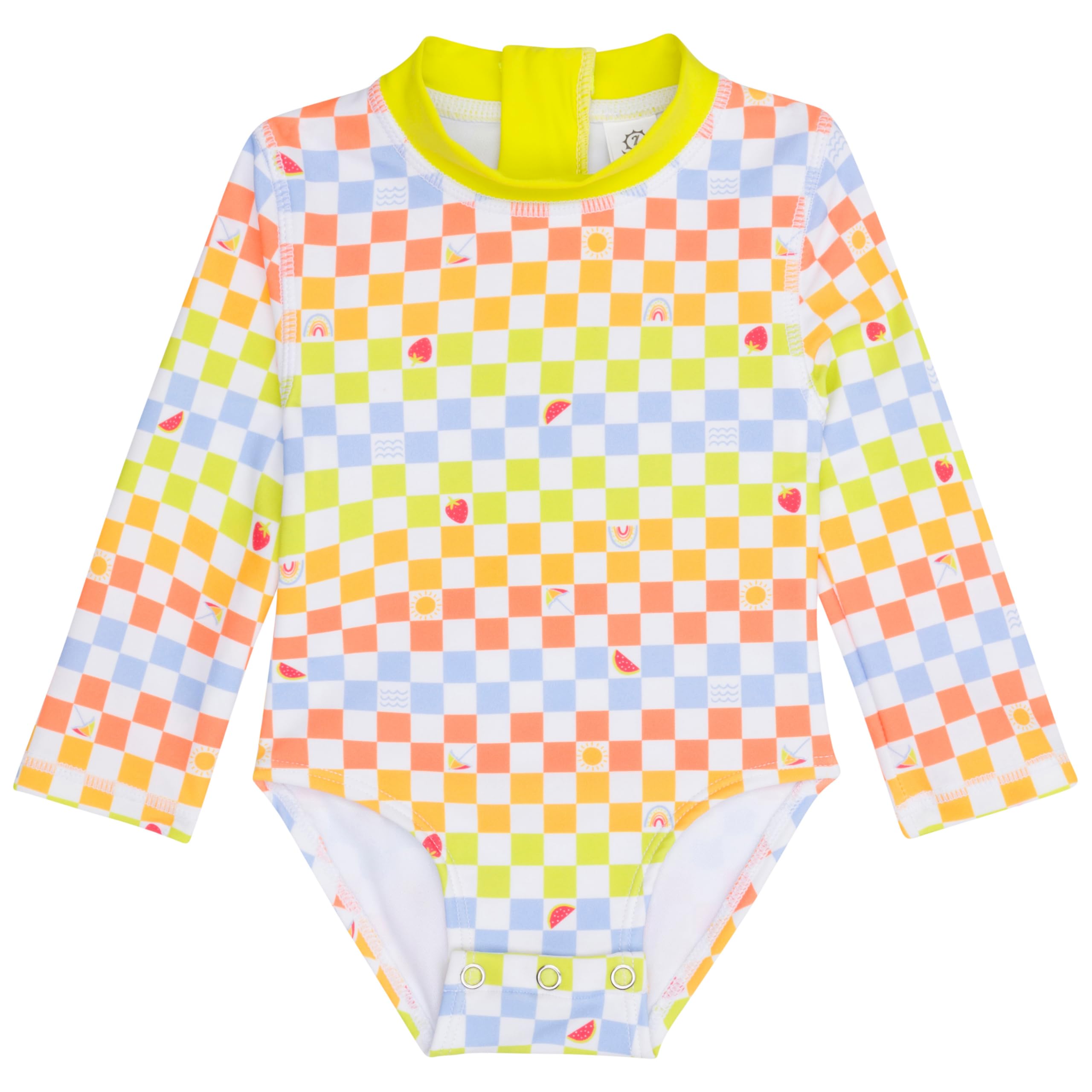 SwimZip® Girls' Long Sleeve UPF 50+ One-Piece Swimsuit - 0 Months to 24 Months
