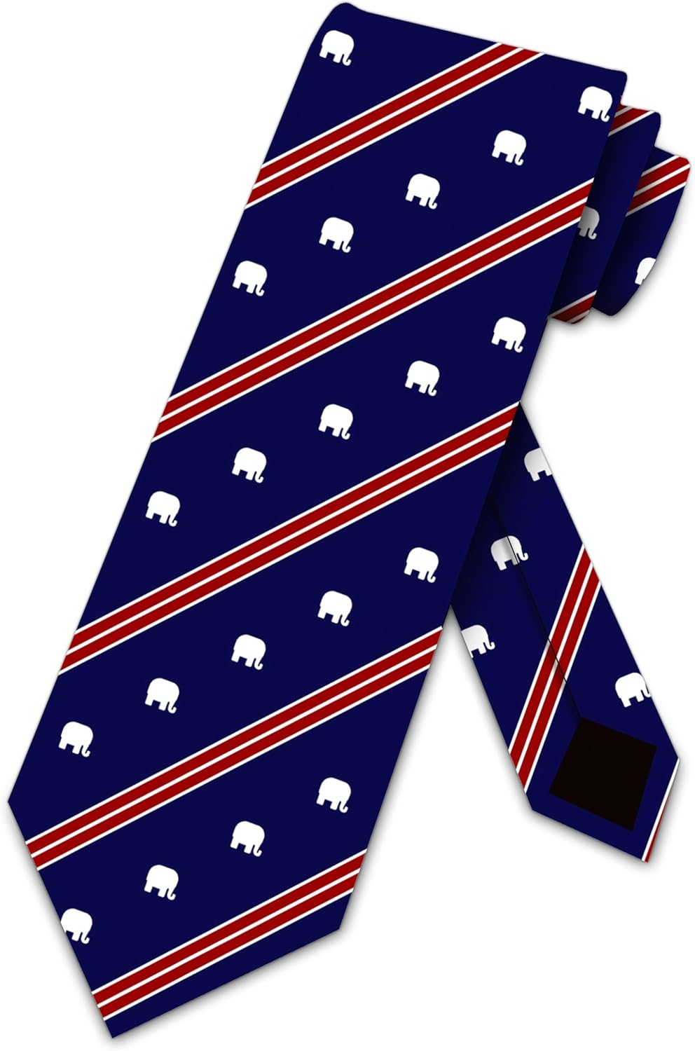Three Rooker Patriotic Ties Mens Republican Necktie GOP Tie for Men Political Neckties