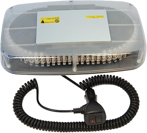 Miniatura 2 de HQRP Luz estroboscópica ámbar con 240 LED de advertencia de peligro de emergencia LED con base magnética para automóvil, remolque, caravana, barco,