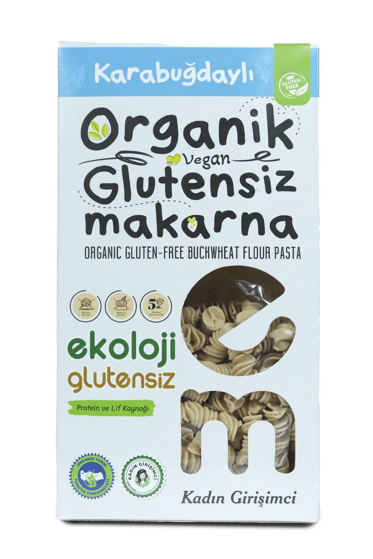 Ekoloji Market Organik Glutensiz Makarna Karabuğdaylı Burgu 200 gr