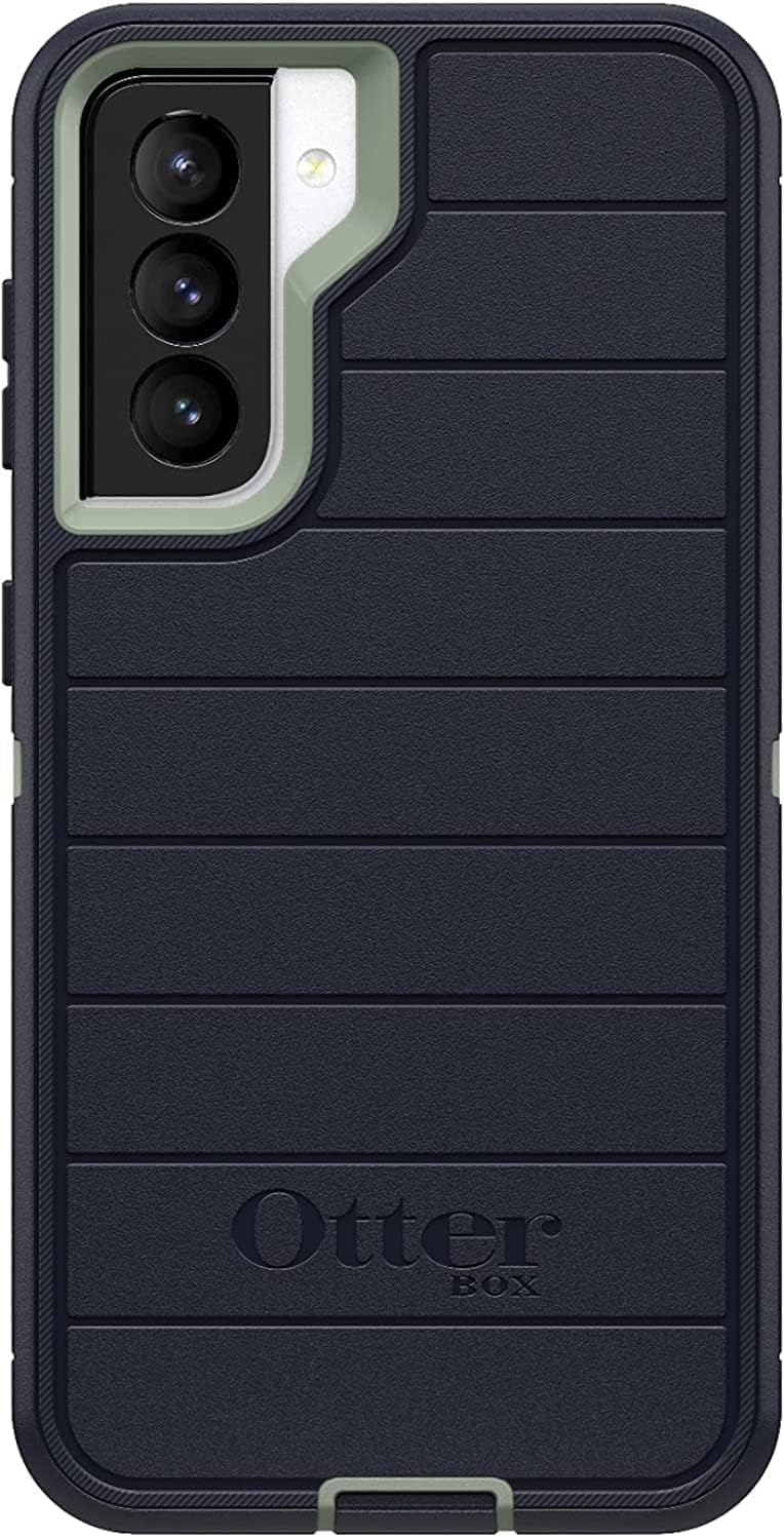 Samsung Galaxy S21 (Only) - Defender Series Case - Varsity Blues - Case Only - Screenless Edition - Rugged & Durable - with Port Protection - Microbial Defense Protection
