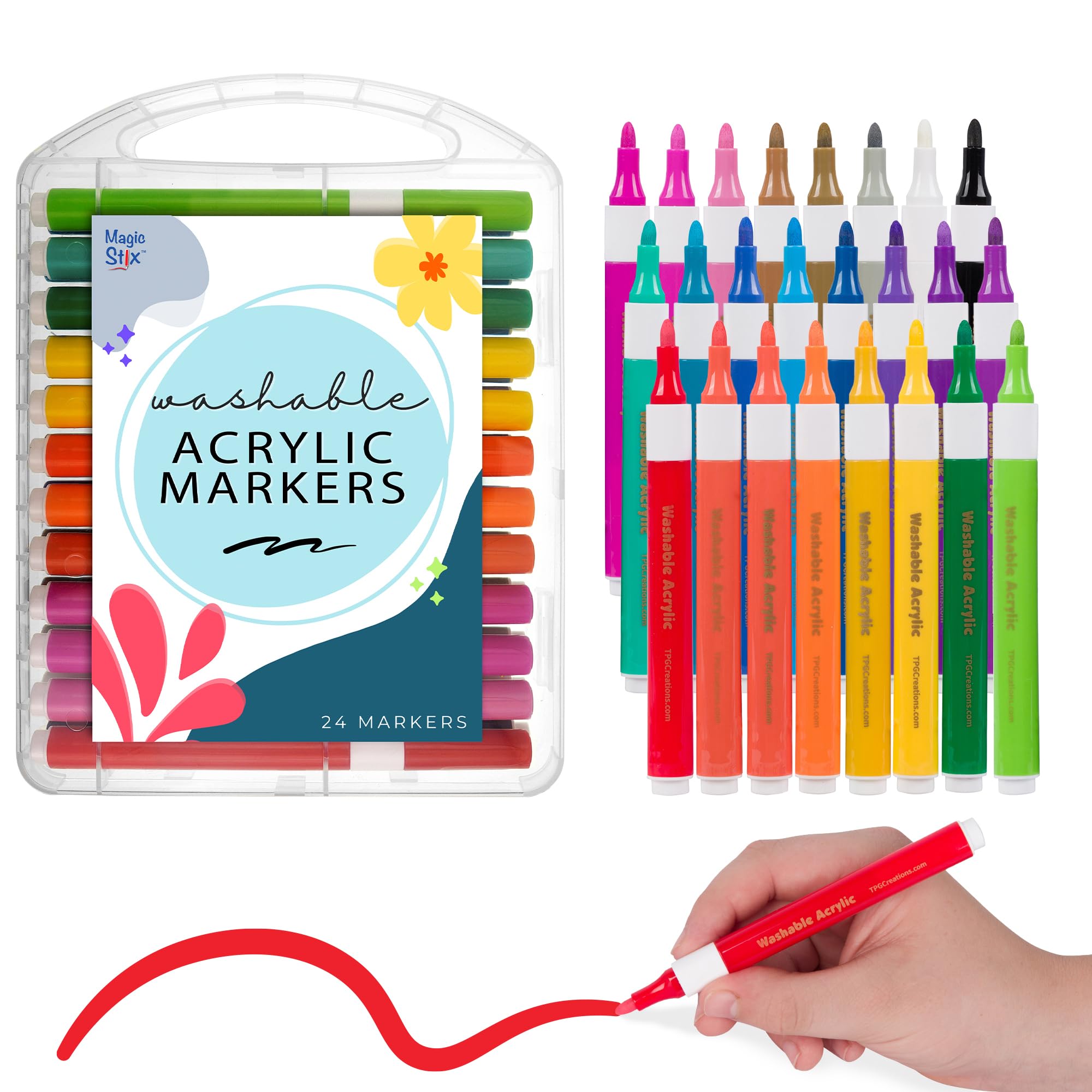 Amazon.com: The Pencil Grip Magic Stix Washable Acrylic Markers