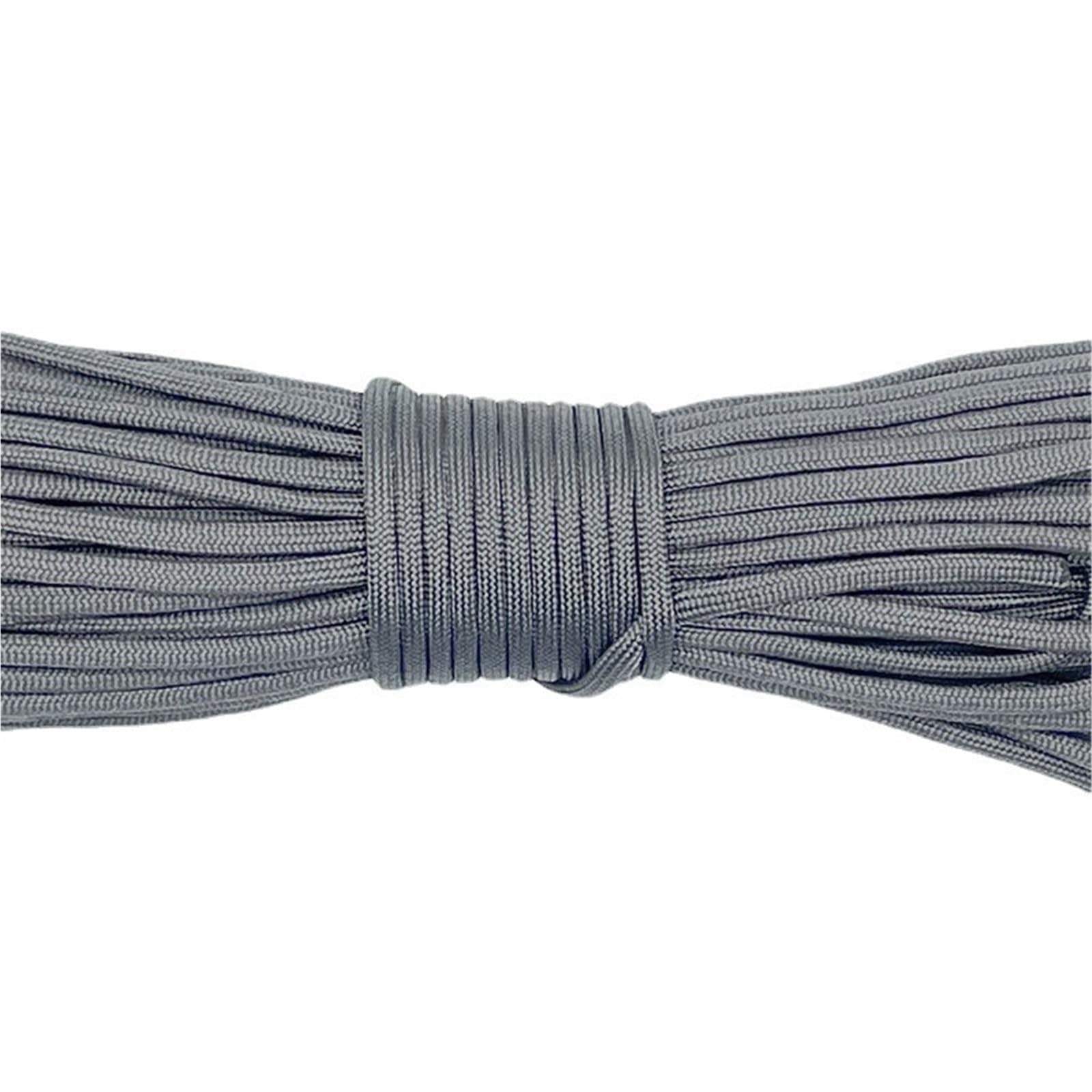 Paracord 5M 10M 20M 31M Paracord 550 Parachute Cord Lanyard Rope 7 Strand Climbing Camping Survival(Dark Gray,5M)