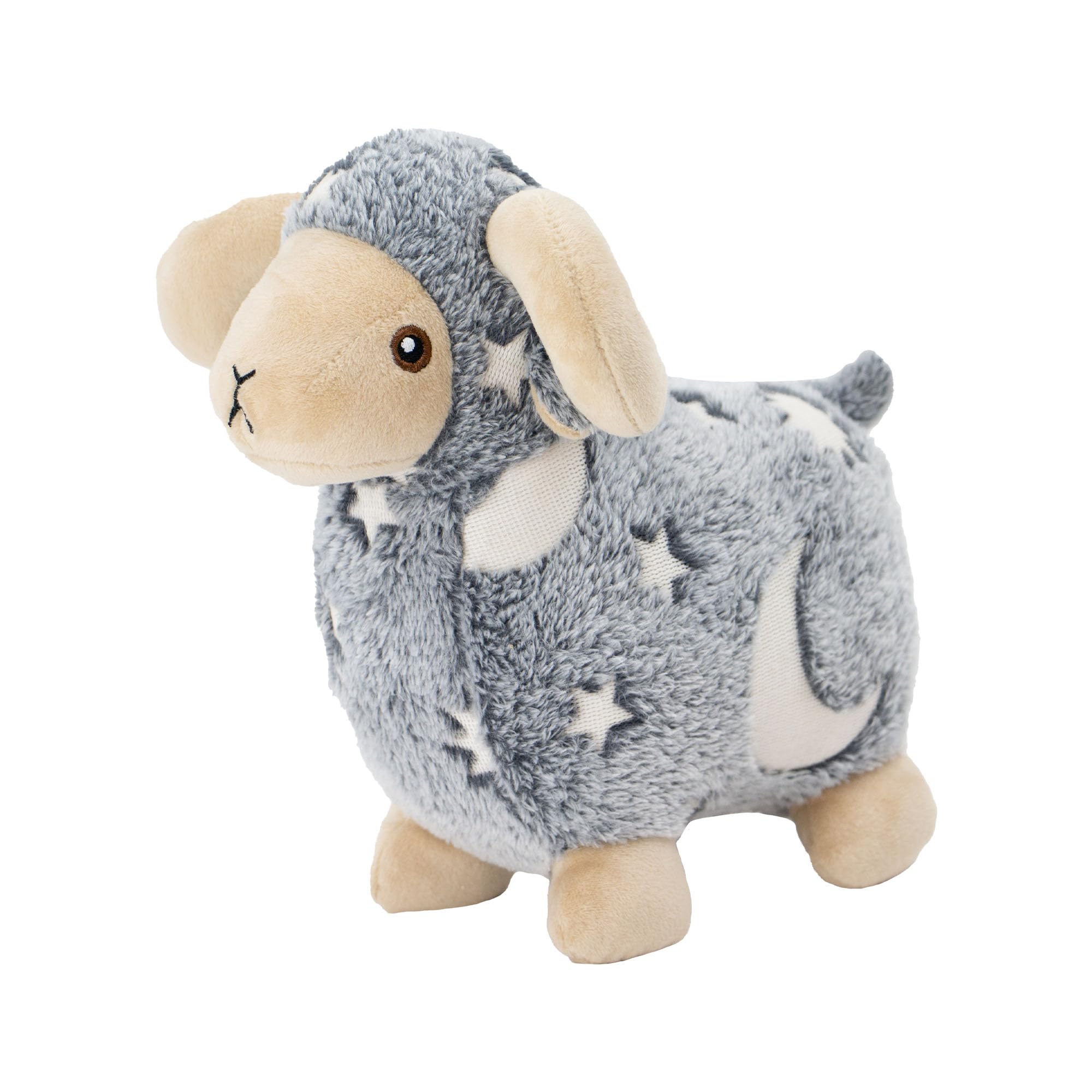 Ancol Cuddle Glow in the Dark Sheep Squeaking Dog Toy 24cm - Soft, Plush Comfort Toy for Gentle Play & Cuddling