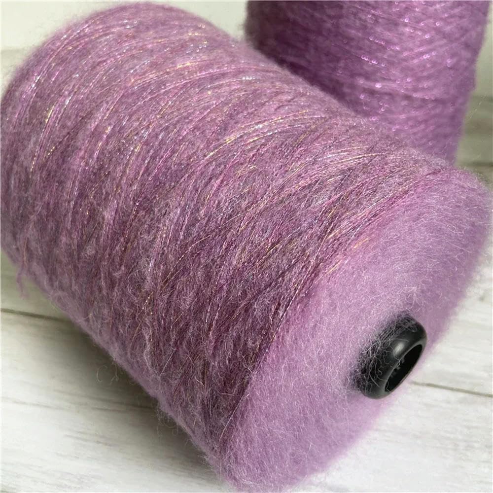 Filato di Mohair da 500 g - Filo di Lana Sottile e Lucido per Lavorare a Maglia, Uncinetto, Maglioni e Sciarpe