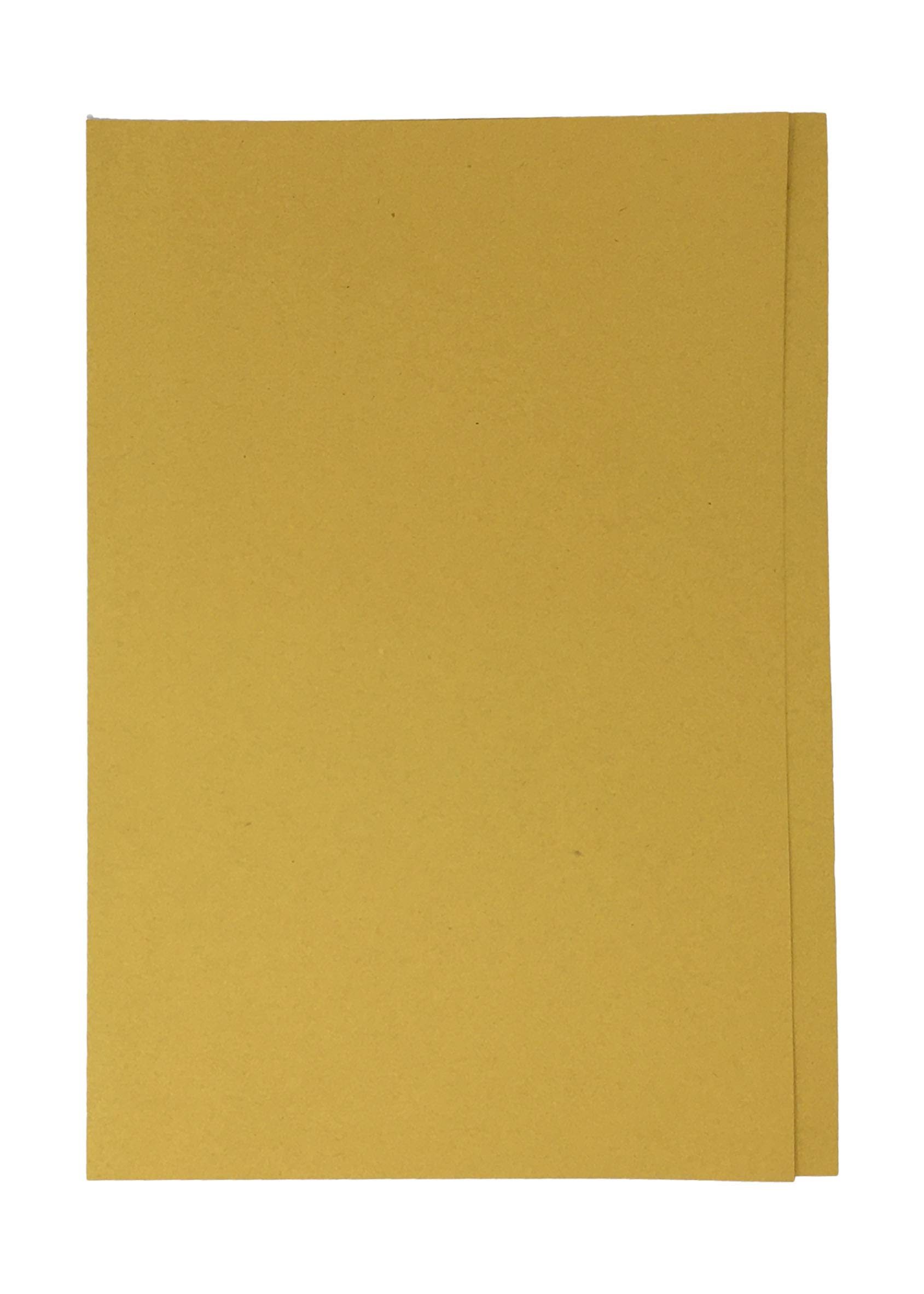 Square Cut Folder, Lightweight, Foolscap, Yellow, Pack of 100