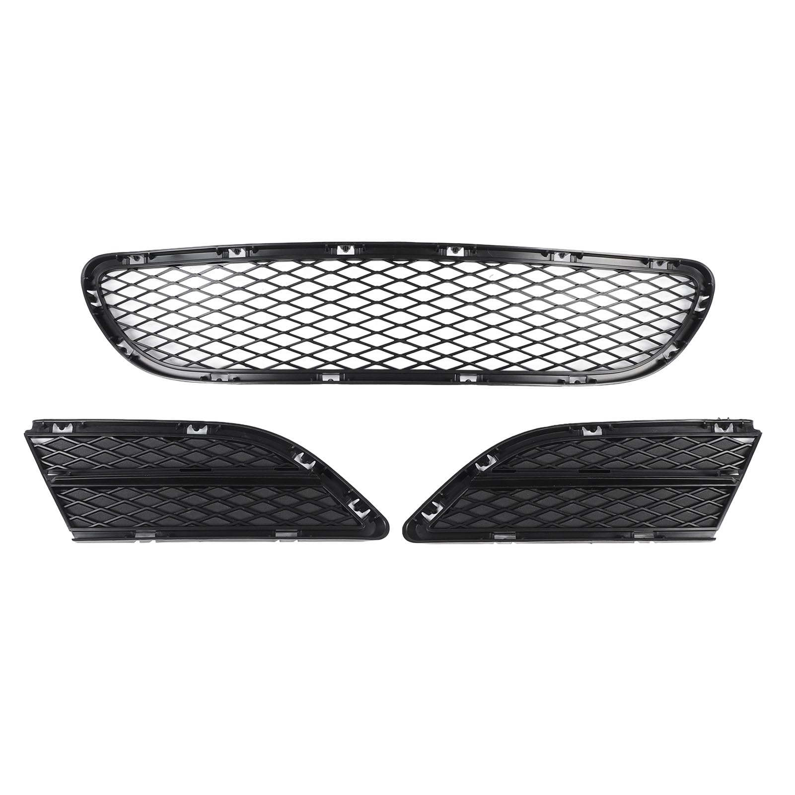 Rejilla central inferior de parachoques ABS premium compatible con Serie 3 E90 E91 7