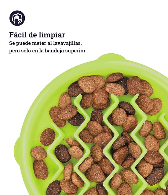 Foto 3 de 6 de Petstages Kitty Slow Feeder - Comedero para Ingesta Lenta para Gatos - Verde