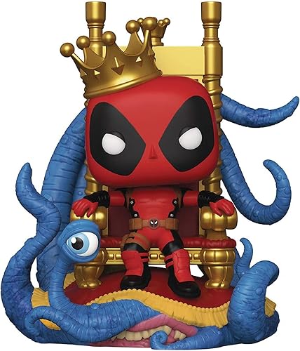 Pop Figura de vinilo de Marvel Heroes versión Deluxe Rey Deadpool en el Trono