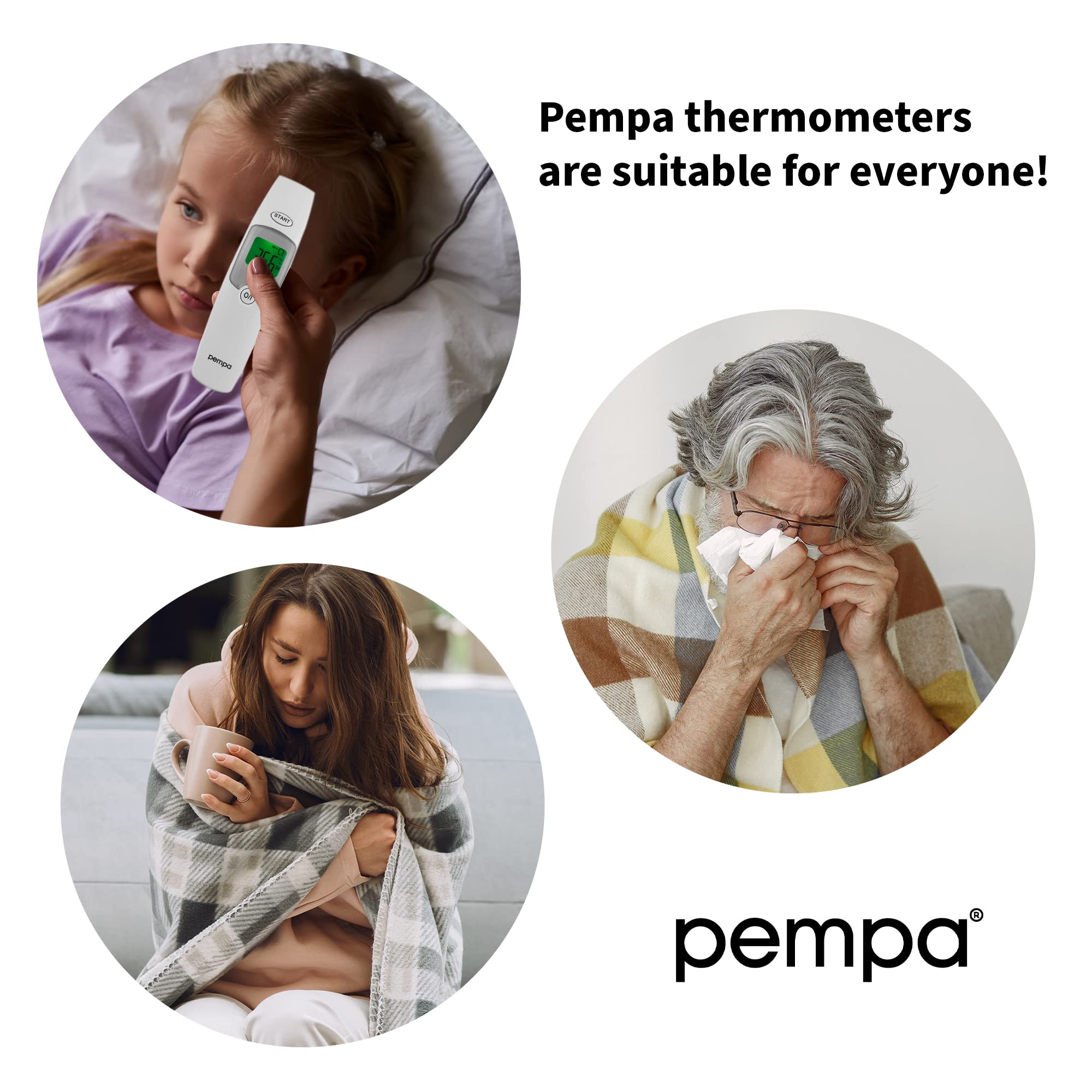 Kontaktlos Infrarot Fieberthermometer Genaues und Schnelles Messgerät mit Fieberalarm und Bunt LCD Anzeige | Stirnthermometer Ohrthermometer mit Speicherfunktion