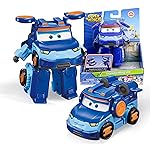 Super Wings Transformable Toys 5 Action Figure Supercharge Tobot Leo, 3 in 1 Rescue Bots Transforming Airplane Car Robot, Educational Toys for Boys and Girls Age 3+, Gifts for Preschool Kids
