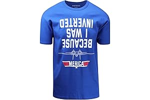 Mericas Mens Upside Down Fighter Jet Shirt: Patriotism Reinforced
