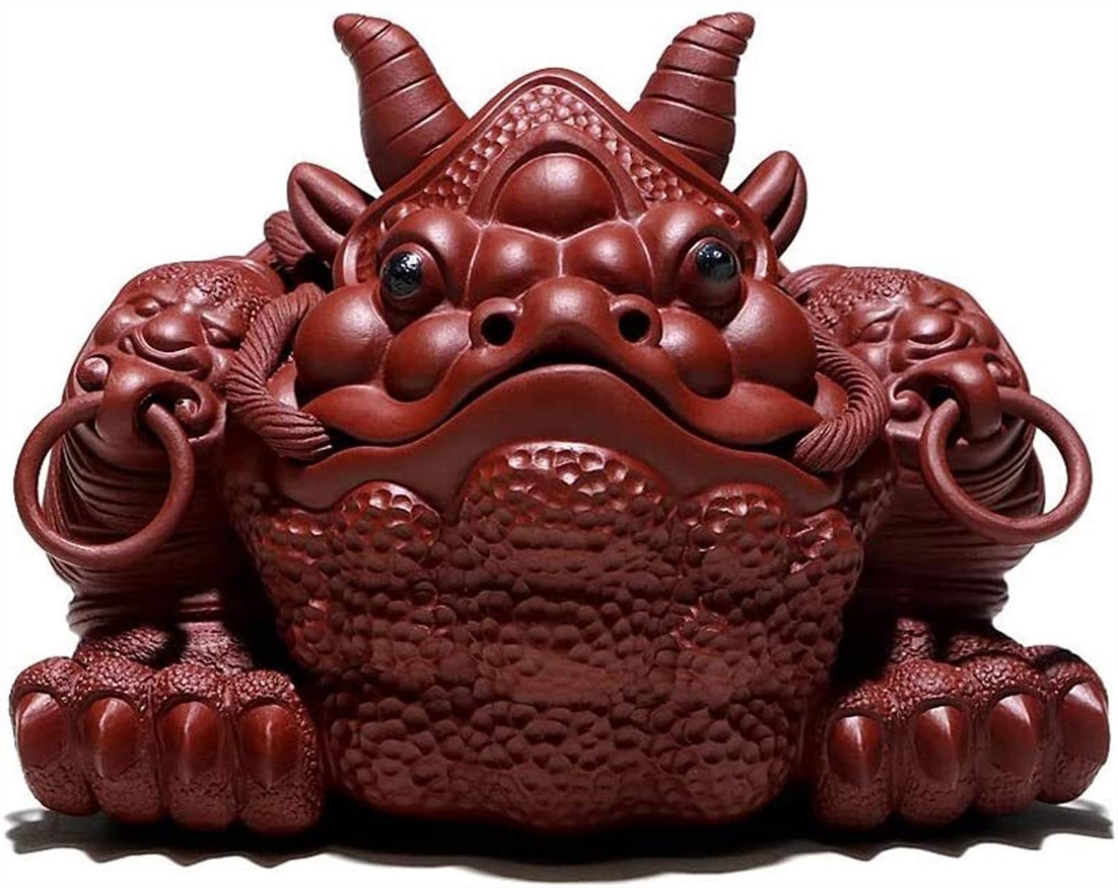 Statue Feng Shui crapaud à trois pattes pour attirer l'abondance