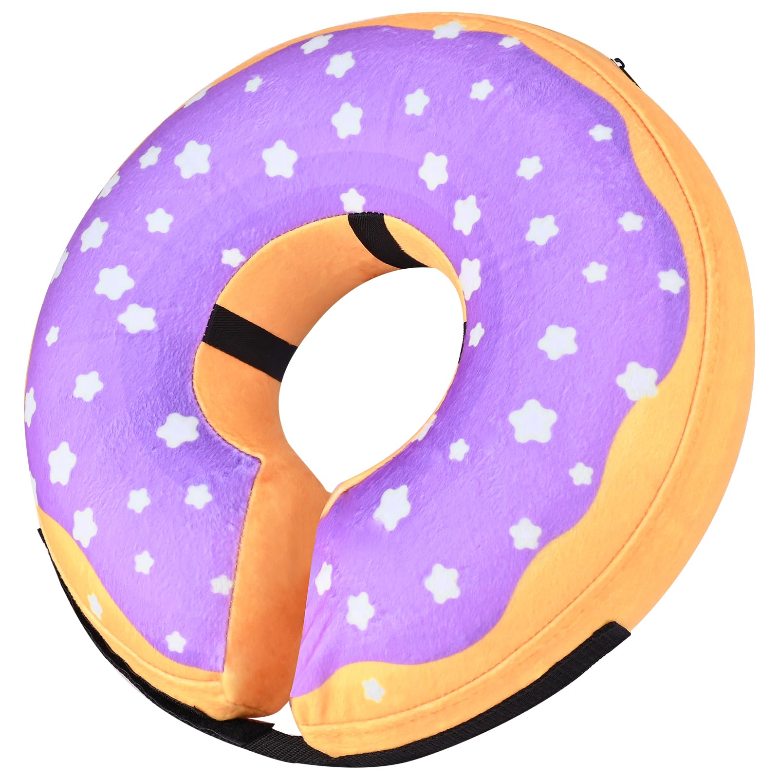 Katoggy Inflatable Dog Cone Collar for Dogs After Surgery, Soft Adjustable Blow up Donut Dog E-Collar for Small Medium Large Dog and Cats