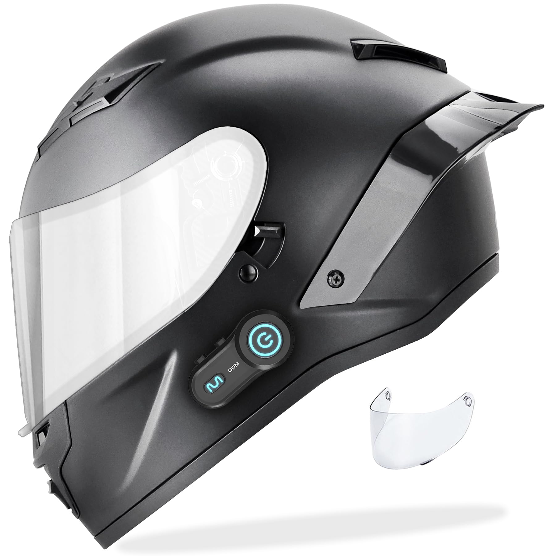 GDM Demon Motorcycle Helmet with Bluetooth