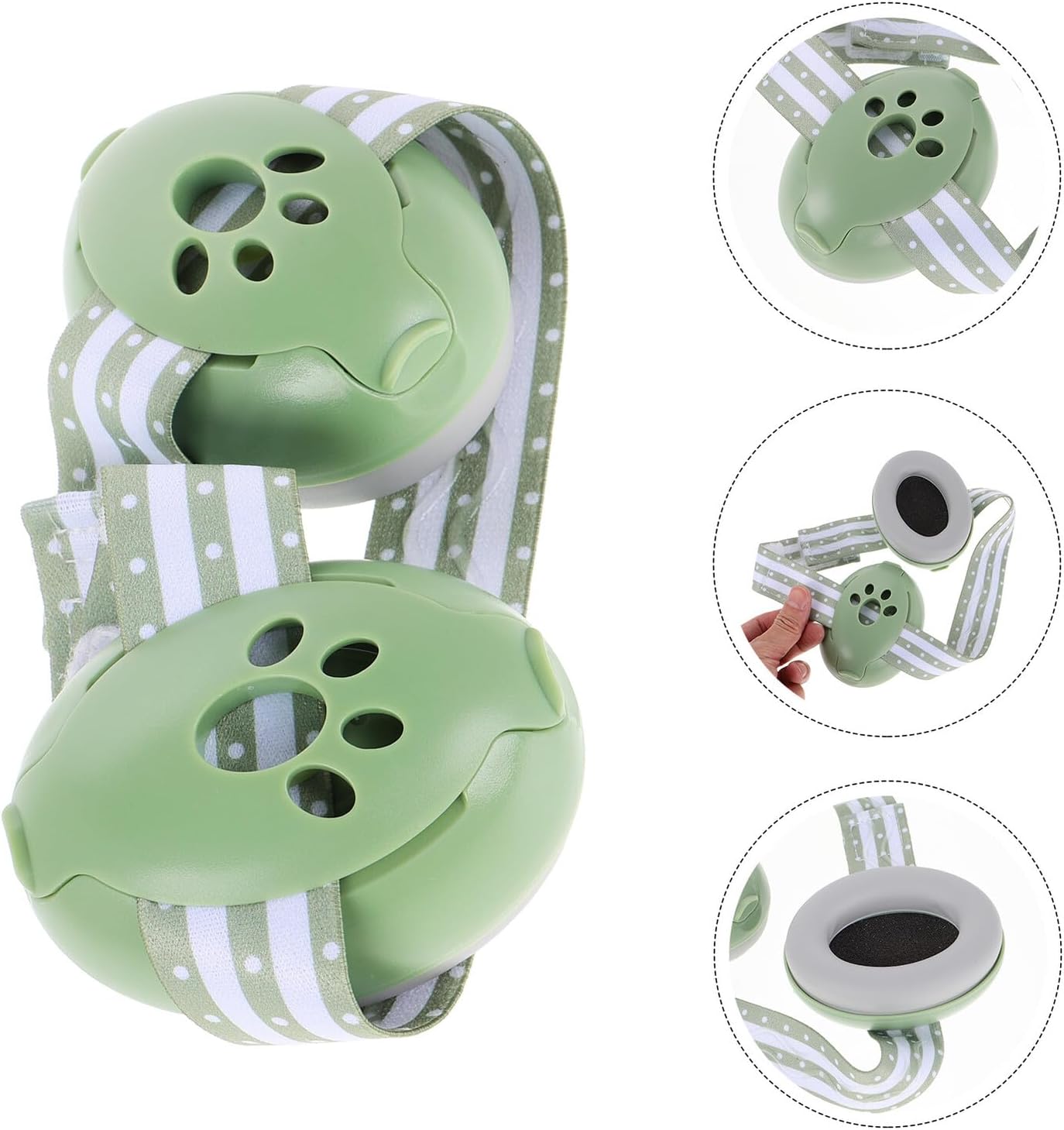 Vaguelly Adjustable Ear Protection Muffs Soft Comfortable Hearing Protection for Boy Girl Travel Lightweight Noise Reduction Earmuffs with Cute Patterns