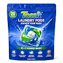 Tossit 5-in-1 Laundry Pods, Aqua Fresh (20 Pods) | Stain Fighter, Softener & Colour Protection Detergent for Top & Front Load Washing Machine |1 Pod=1 Wash 6-8kg gallery image