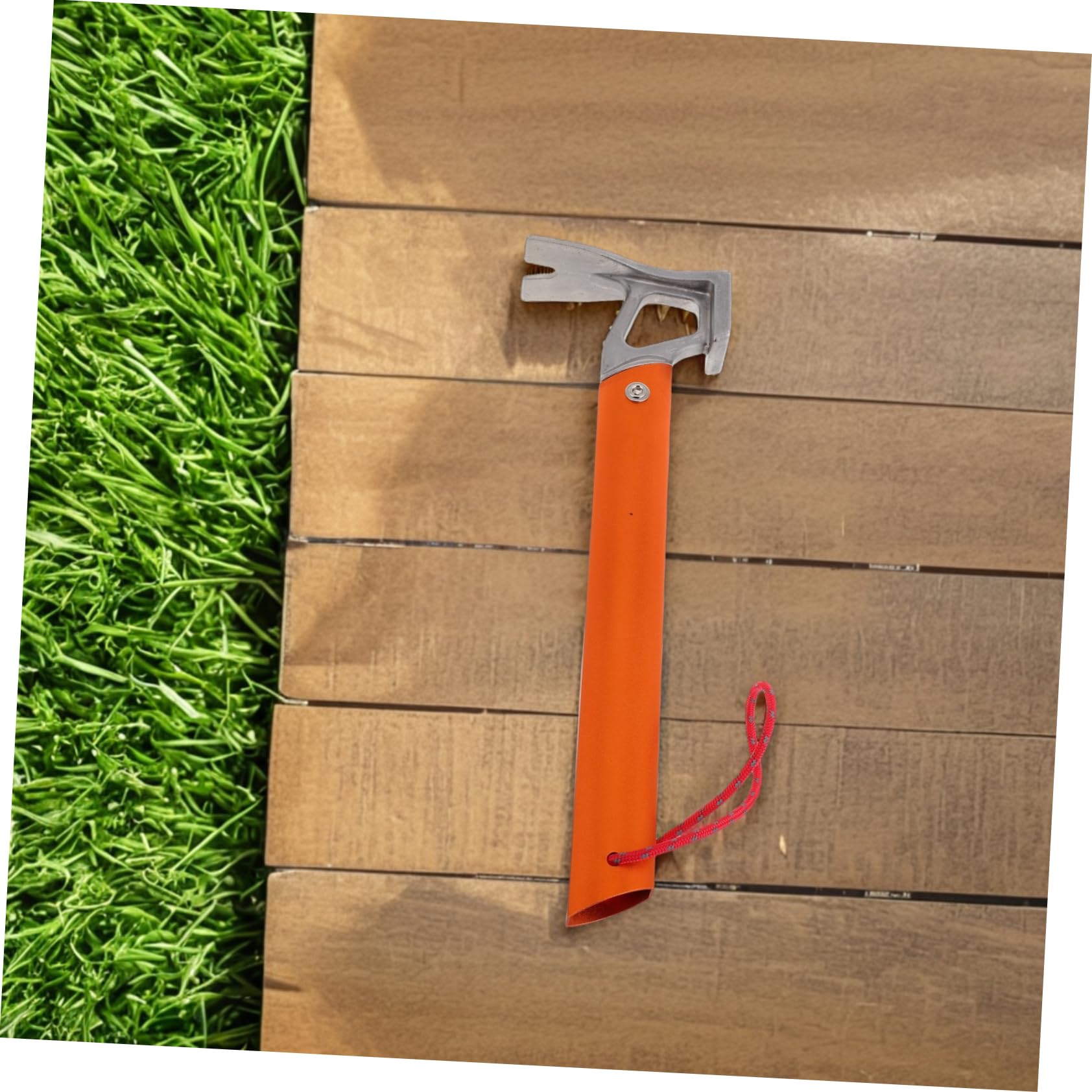 Martello da Campeggio in Alluminio con Estrattore Picchetti | Lega di Alluminio e Acciaio Inossidabile, con Lanyard Incluso, per Camping e Mountaineering