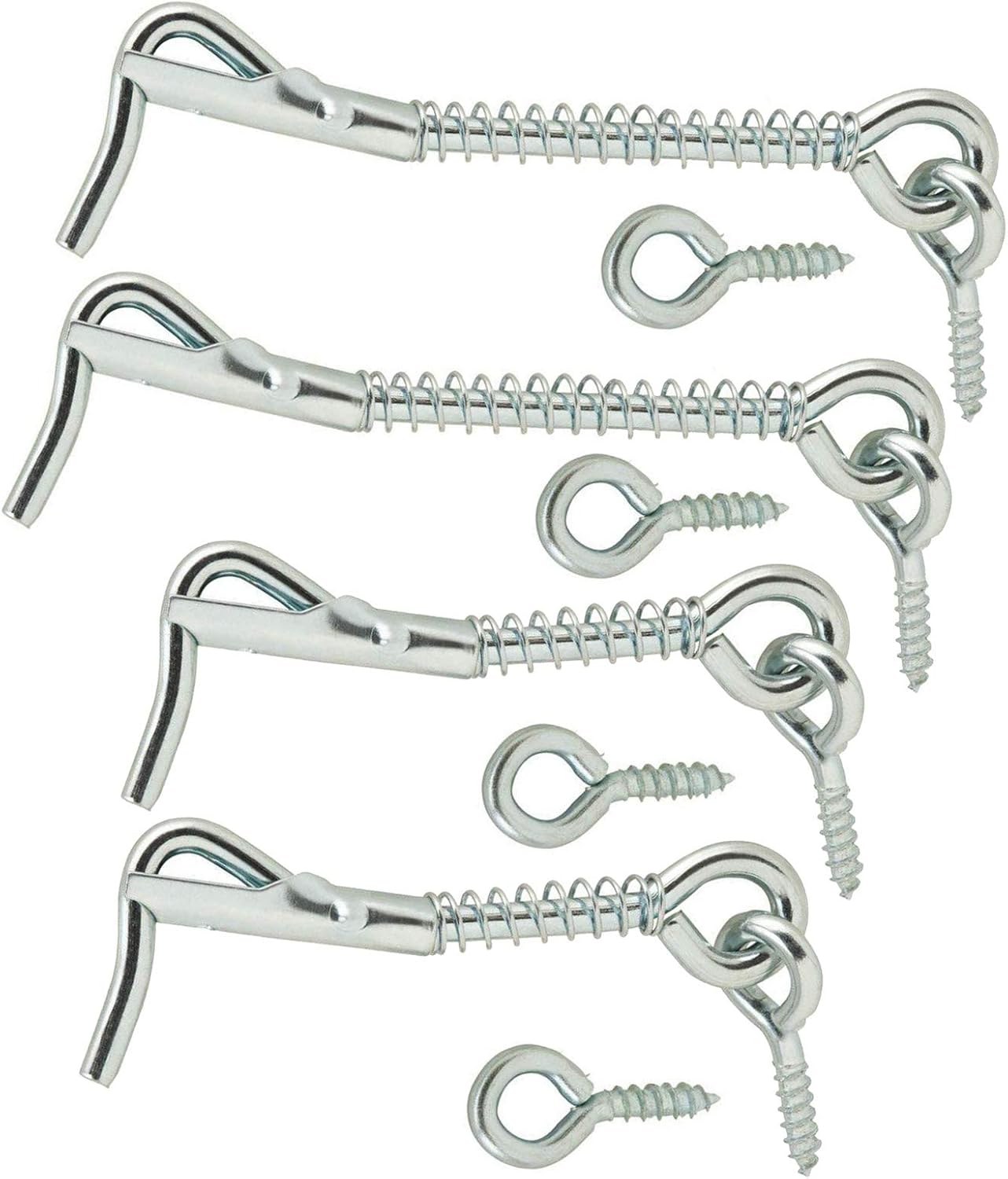 Wideskall Zinc Plated Wire Gate Hook and Eye Latch with