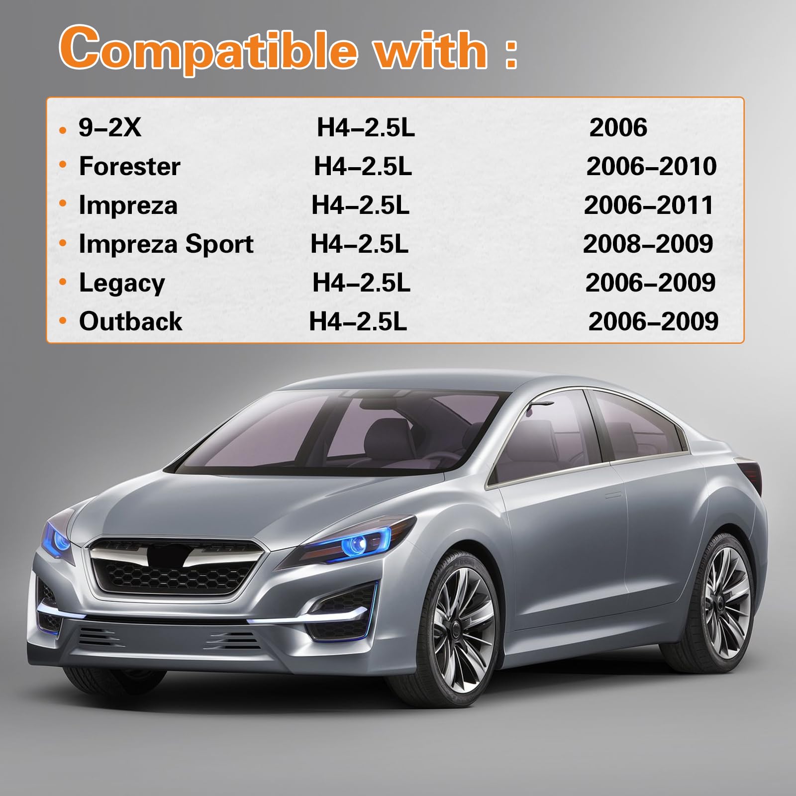 2 sensores de oxígeno de oxígeno ascendente y descendente para Forester 2006-2010, Impreza 2006-2011, Impreza Sport 2008-2009, Legacy 2006-2009, Outback 2006-2009 H4-2.5L.OE#234-4493, 234-40