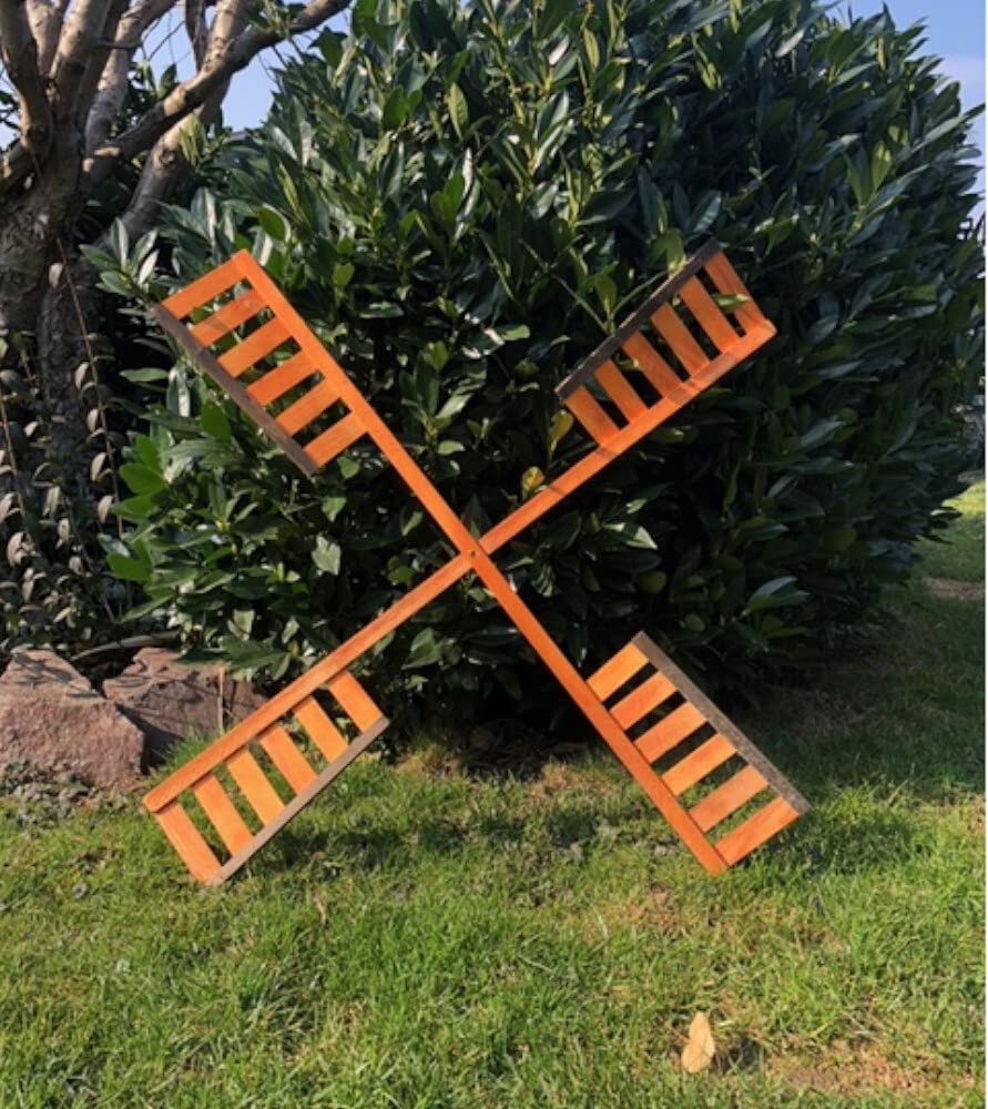 Flügel aus Holz für Garten Windmühlen, imprägniert, handgefertigt Ersatz Flügel (XL = ca. 90 cm)