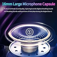Vista 4 de Micrófono USB para PC – Micrófono para juegos de computadora con iluminación RGB para PS 4 y 5, mezcla de audio dual, silencio, salida