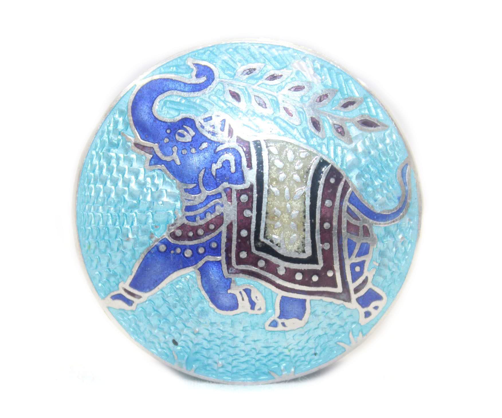 Boîte à bijoux éléphant Rajasthan Gems en argent, le cadeau d'exception idéal