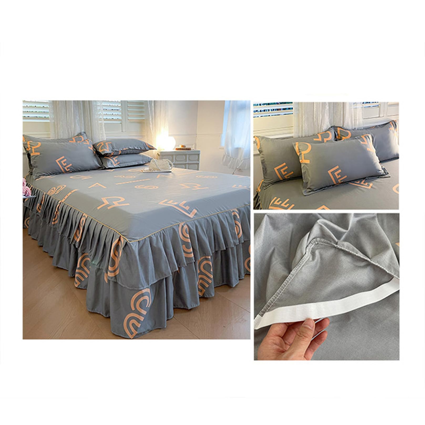 花柄ベッドスカート 200cm x 150cm 61DU71kJ1tL._AC_UF350,