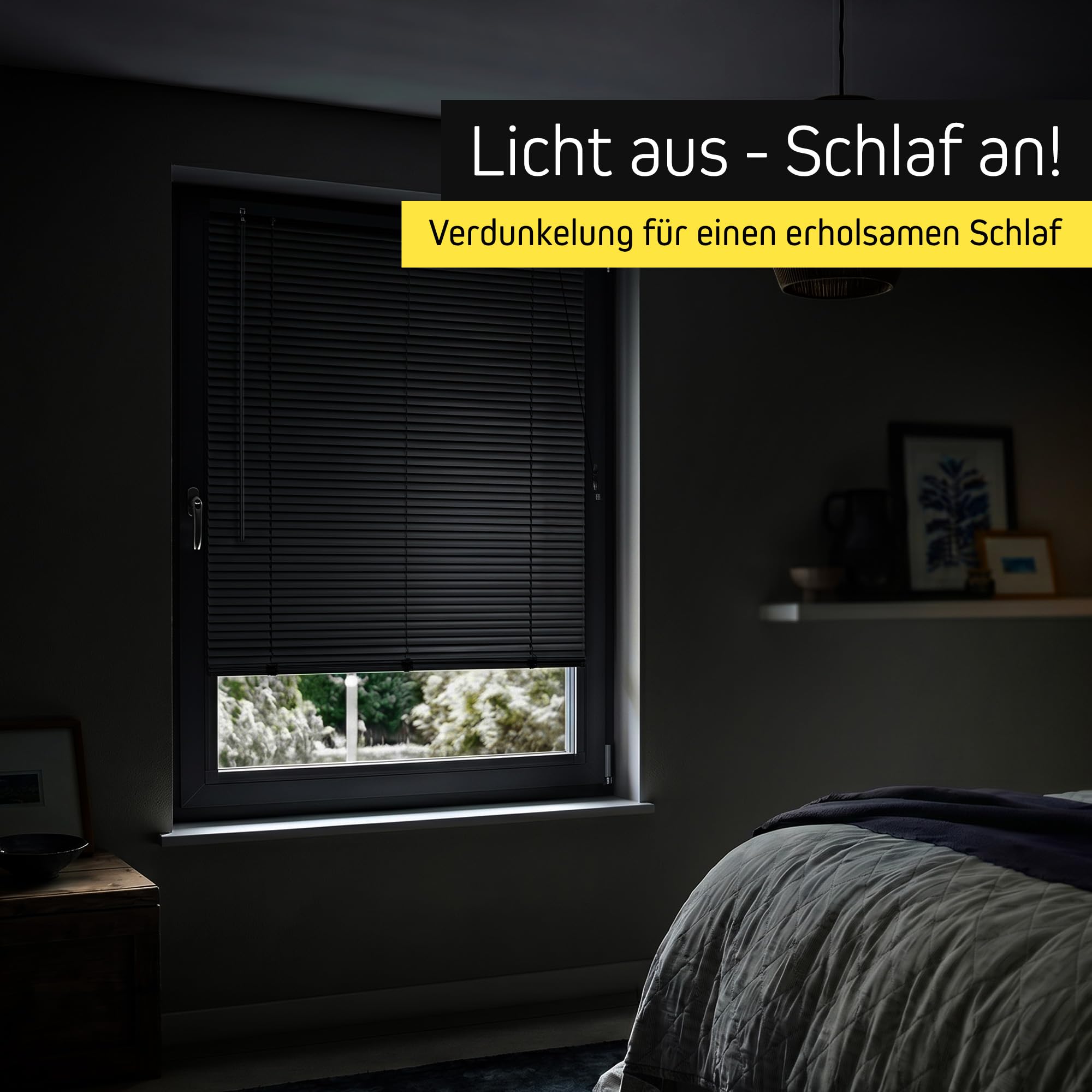Victoria M. Store vénitien en Aluminium pour fenêtres et Portes - sans pré-perçage, Clips de Serrage Inclus - 95 x 130 cm Blanc