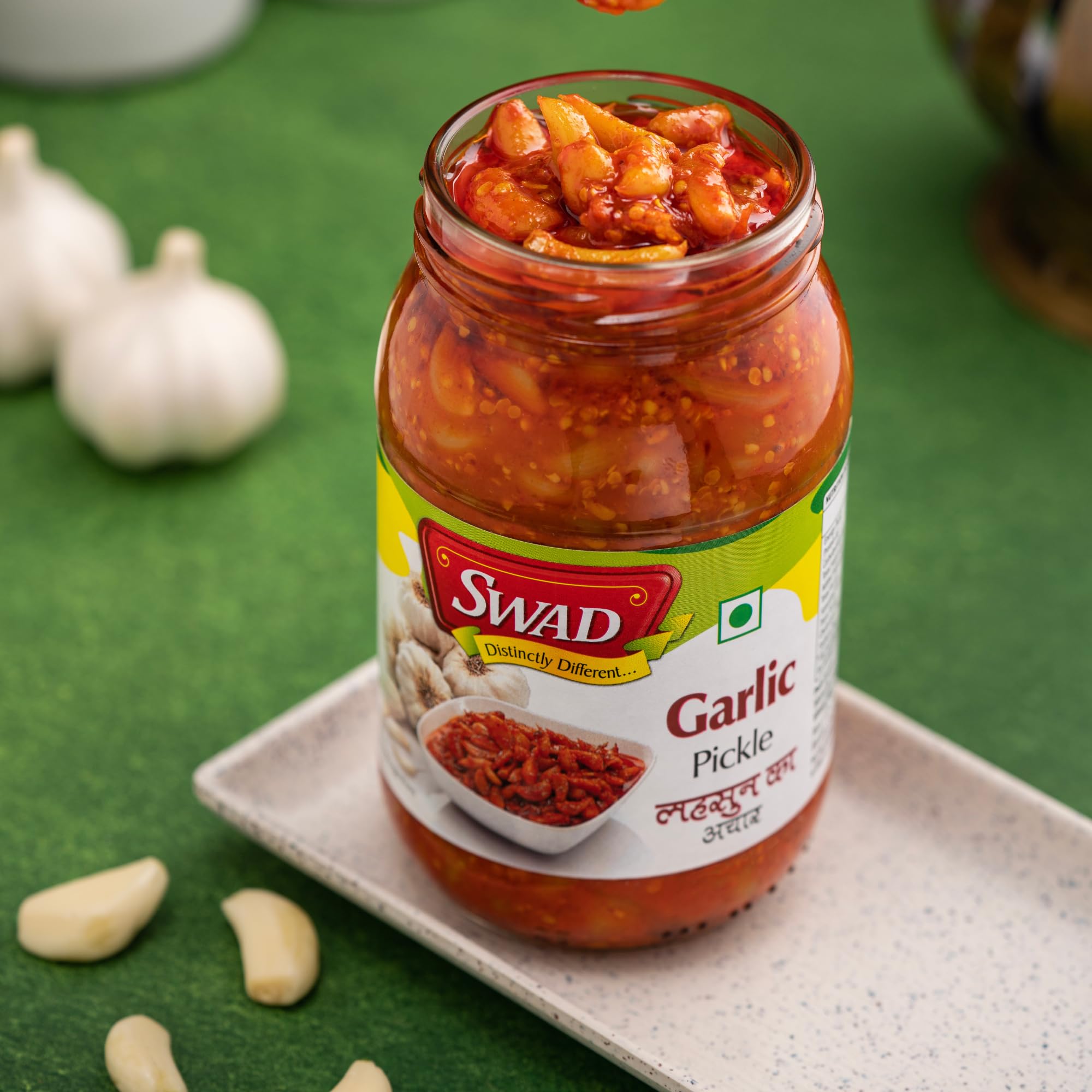 SWAD Garlic Pickle 400g | Traditional Lahsun Achar | Spicy & Tangy Indian Pickle for Meals & Snacks 4