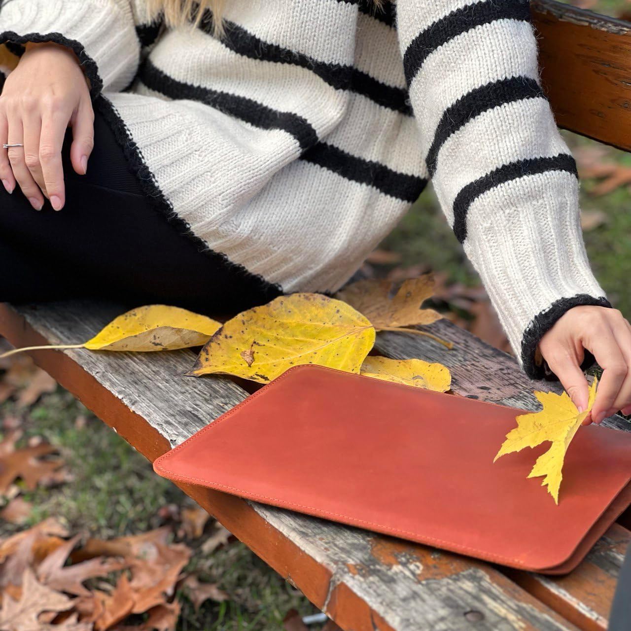 Amazon.com: Genuine Leather Sleeve Case for 13 inch MacBook