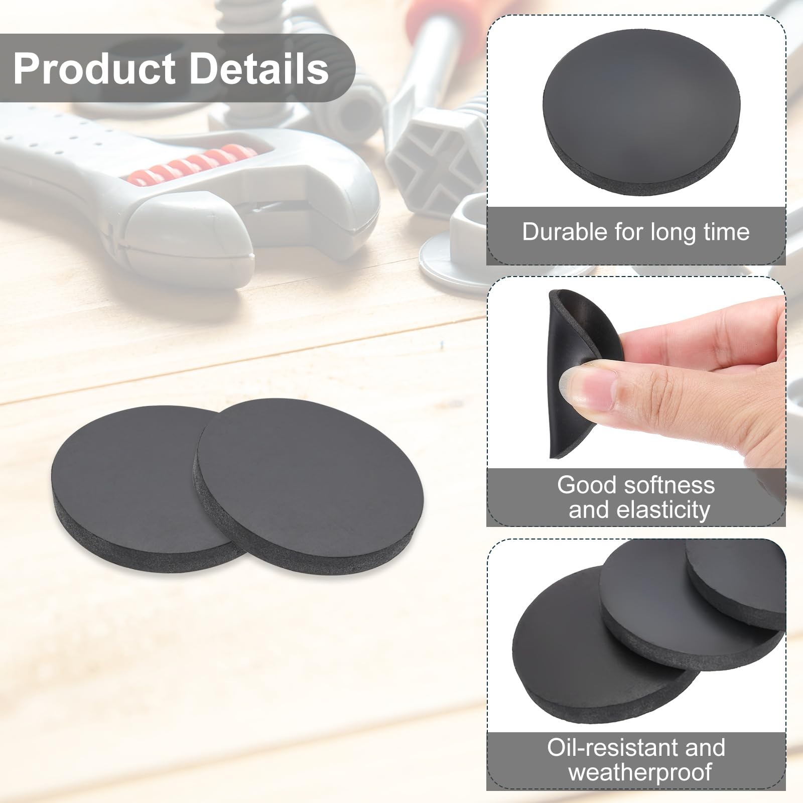 PATIKIL Rubber Solid Discs Washers - Image 3