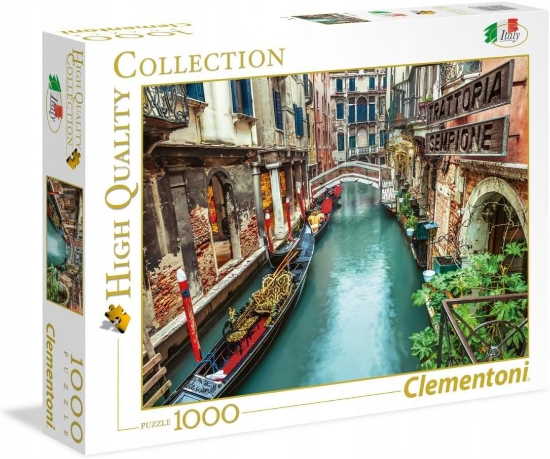 Clementoni Collection 39458 - Venice Canal Puzzle for Adults and Children - 1000 Pieces, Ages 10 Years Plus