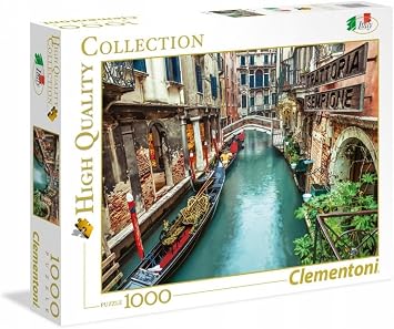 Clementoni Collection 39458 - Venice Canal Puzzle for Adults and Children - 1000 Pieces, Ages 10 Years Plus
