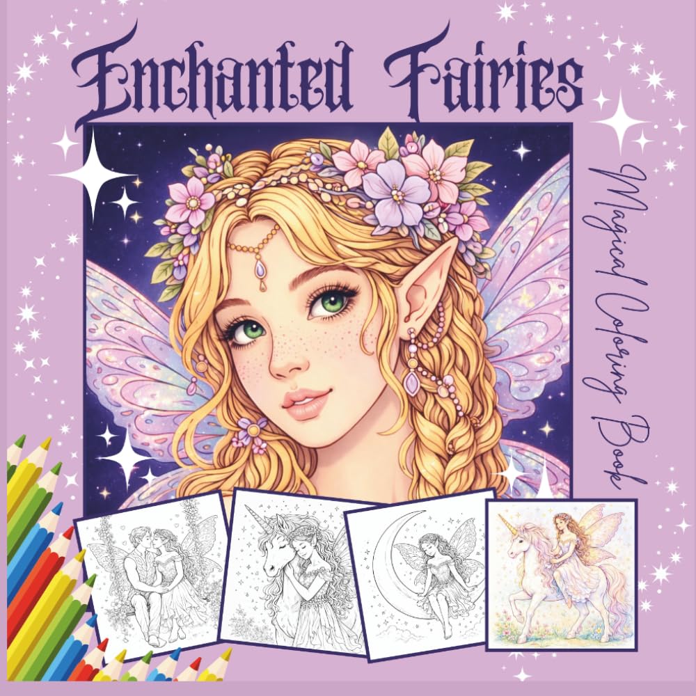 Enchanted Fairies: Magical Coloring Book