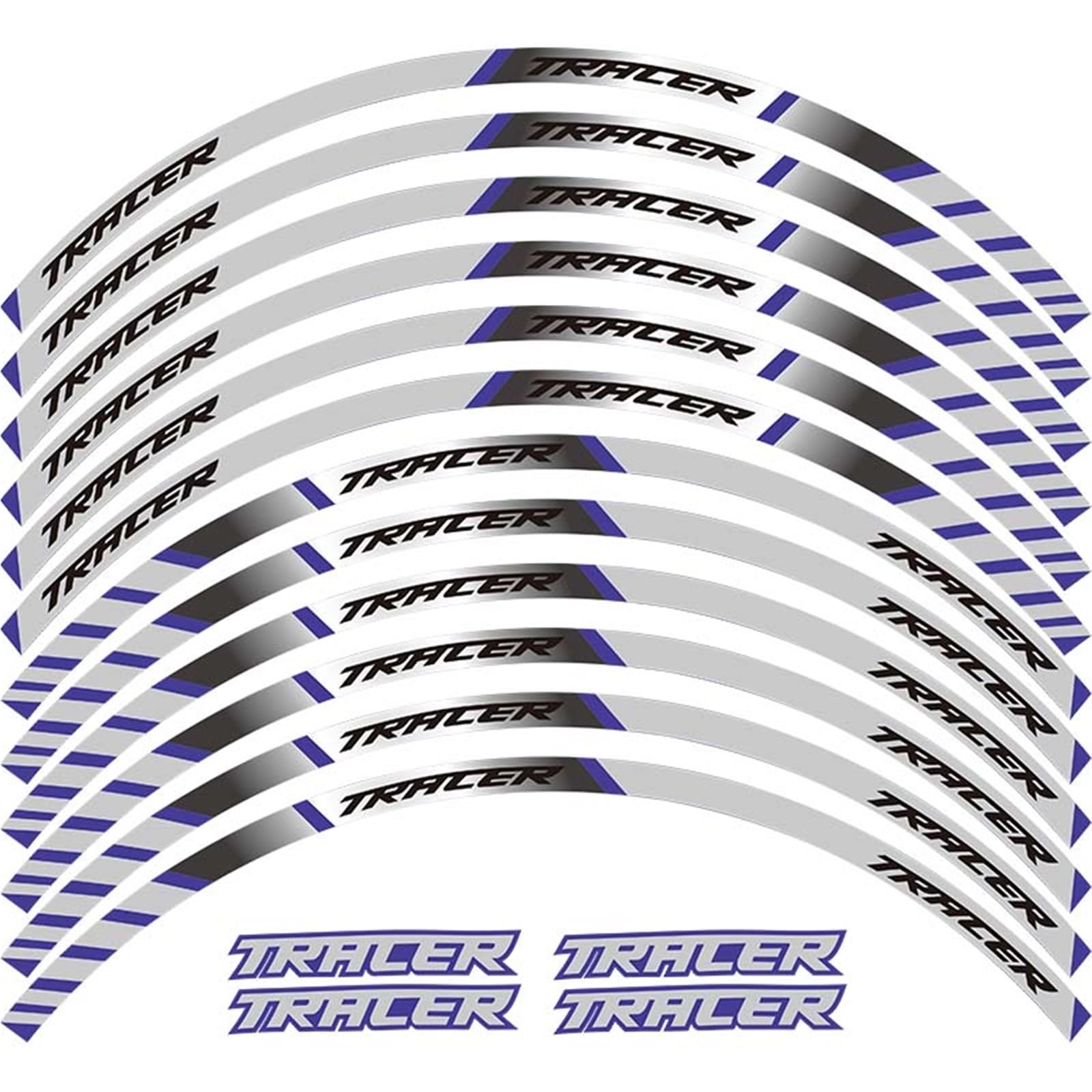 for Yamaha Tracer Motorcycle Reflective Tire Decals Wheels Moto Stickers Decoration Protection Rim Sticker