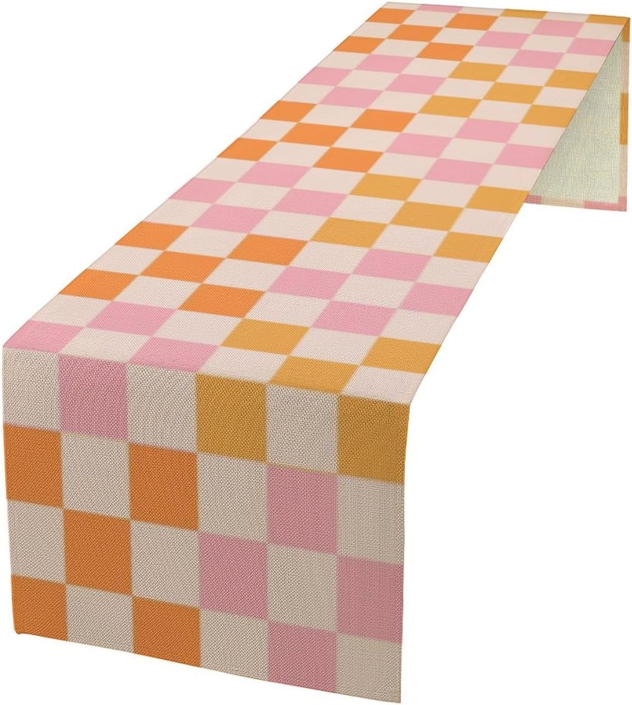 Retro 70s Floral Table Runner Spring Groovy Flower Dinner Runner for Home Kitchen Dining Table Decoration 13x108 Inch โ image 1