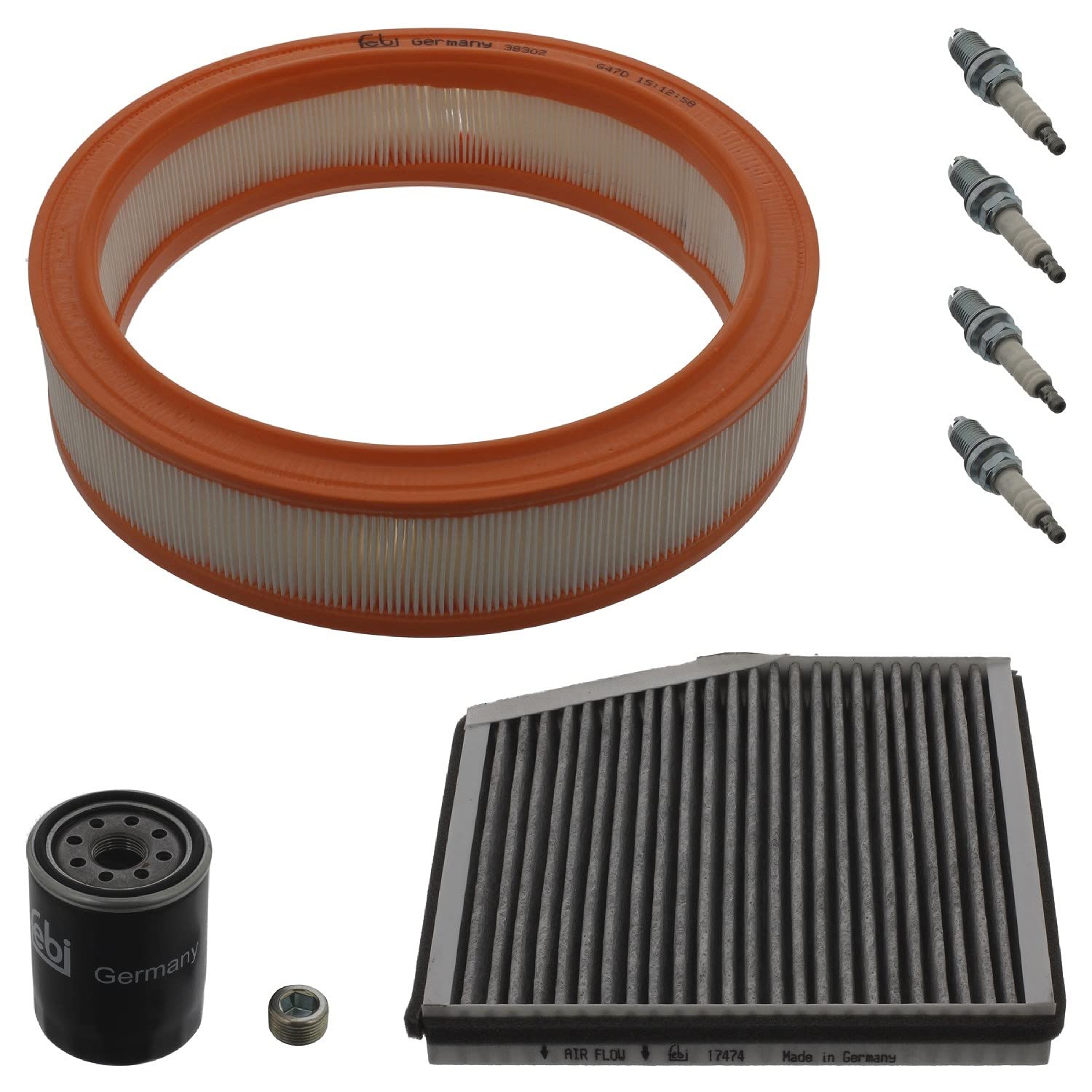 PARTS SET MAINTENANCE SERVICE 39035 FOR FIAT 188 A4.000 1.2L 4cyl PUNTO