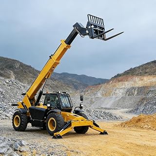 Multi-Purpose Telescopic Handler for Construction and Industrial Use – Heavy-Duty Extendable Reach Forklift for Material Handling, Warehouses, Agriculture, and On-Site Lifting Operations