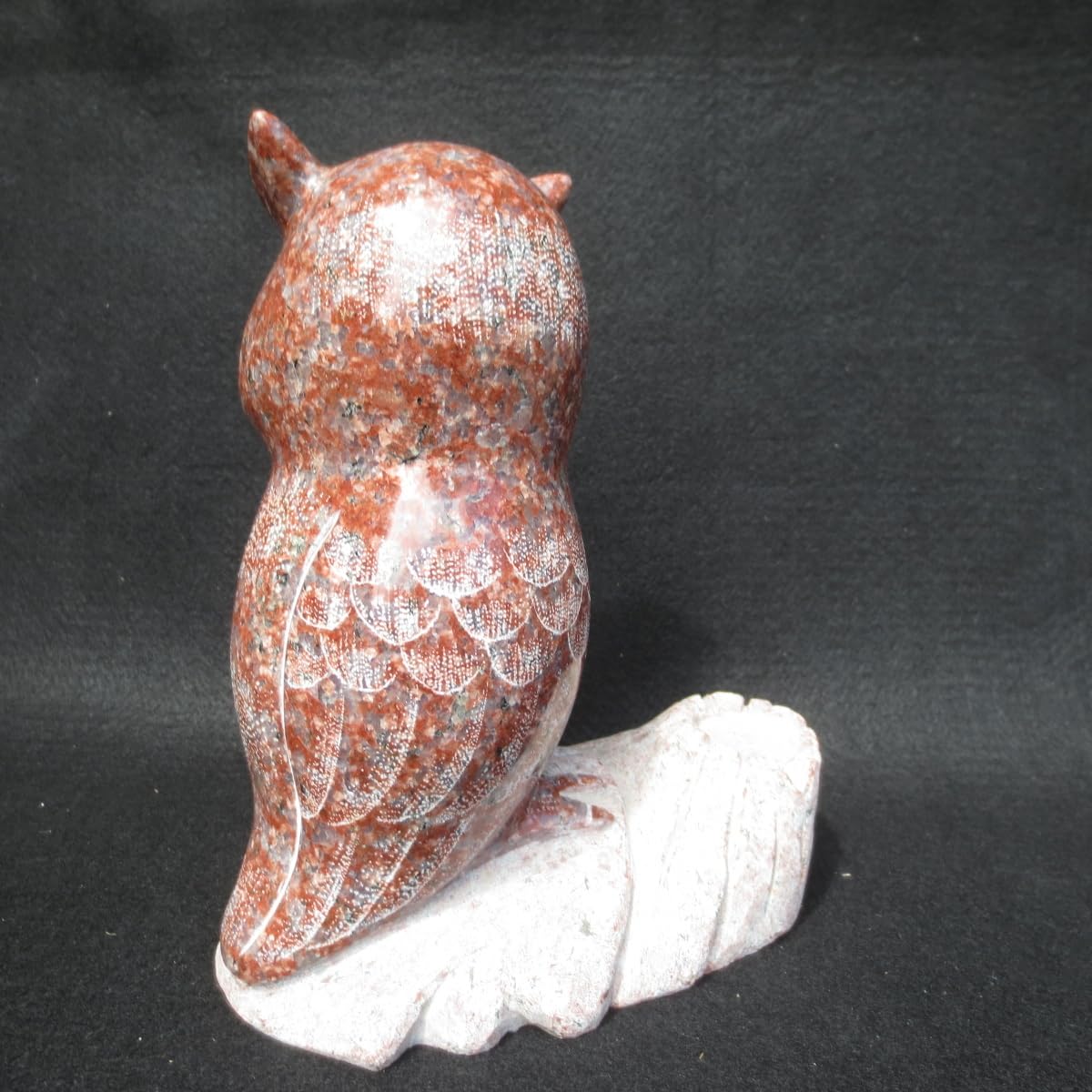 置物 フクロウ ふくろう 梟 オブジェ 福郎  玄関 看板  縁起物 Amazon.co.jp: 赤フクロウ ふくろう 置物 梟 オブジェ 福郎 赤御影石