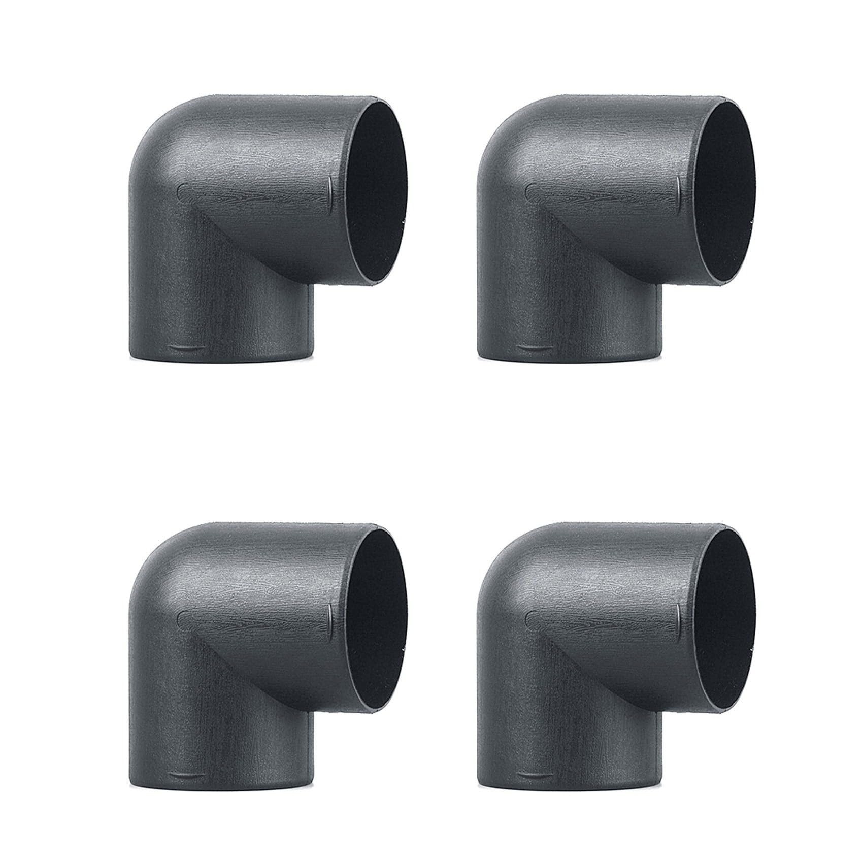 Onchdbfhuu 4Pcs 75mm Car Air Heater Ducting Pipe Air Vent Outlet L Shape Elbow Bend Pipe Exhaust Connector for Eberspaecher