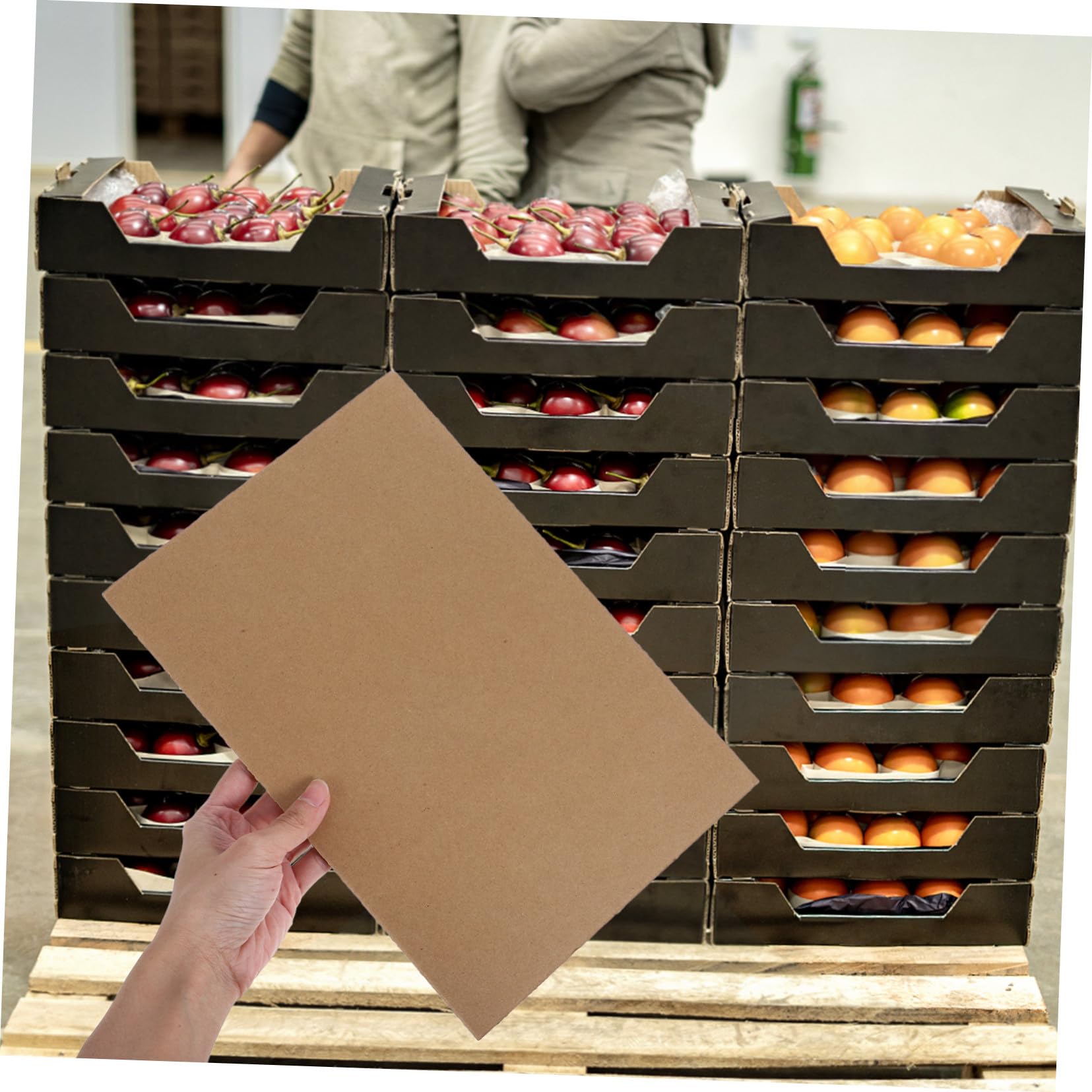 SEWACC 50 Feuilles de Calage en Carton Ondulé pour Boîtes en Carton, 3 Couches Robustes, Paquet de 50 Pièces, pour Séparateurs et Emballage Colis Lors de Déménagement